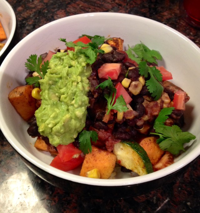 Roasted Sweet Potato Burrito Bowl
