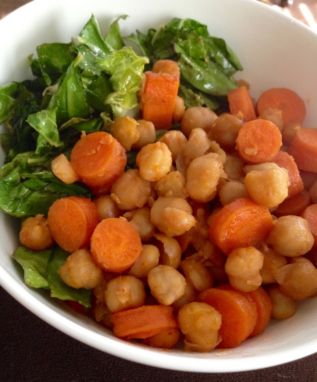 Sweet and Spicy Carrots and Chickpeas