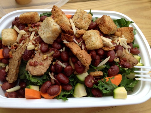 hooray for leftover salads!!